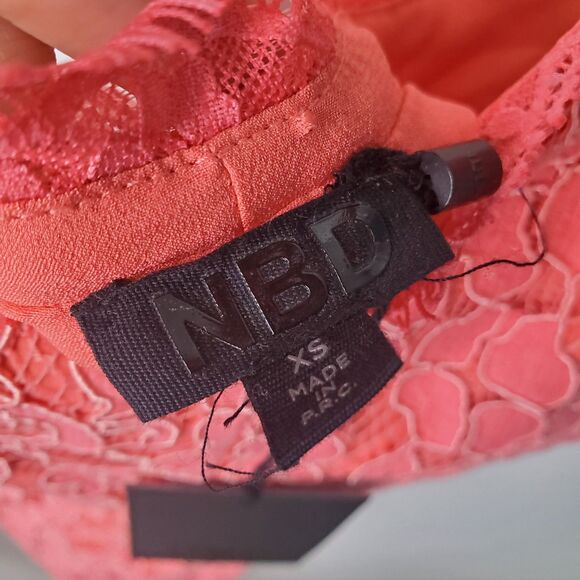 Revolve NBD Heaven on Earth Pink Lace Romper XS NWT - Picture 8 of 11